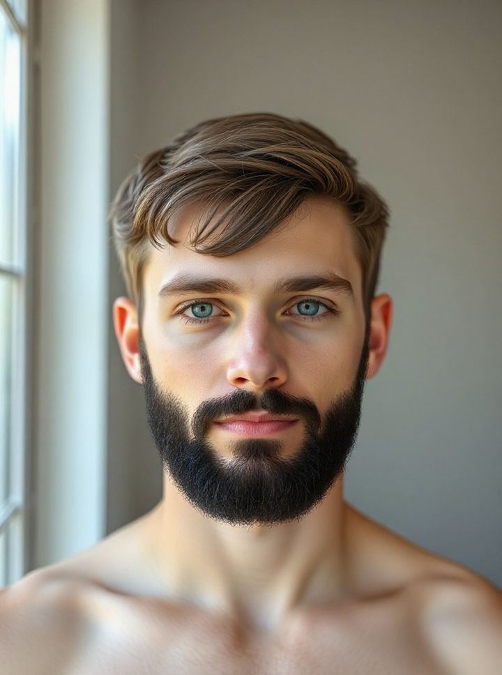 Full beard rendered by Lineup