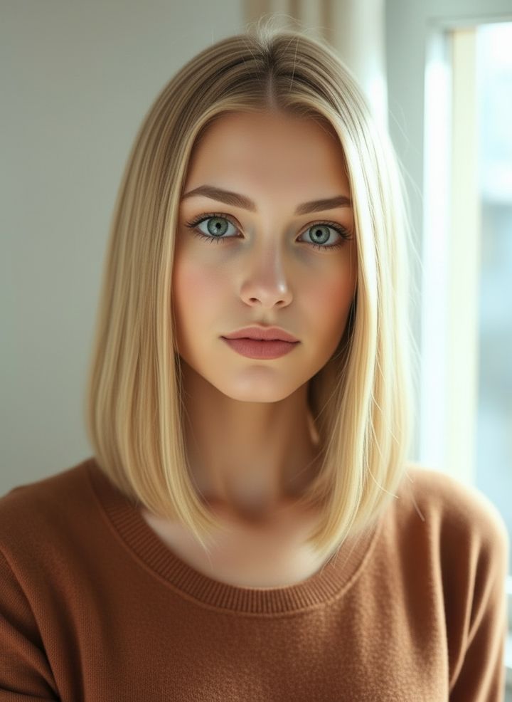 Lob (long bob) rendered by Lineup