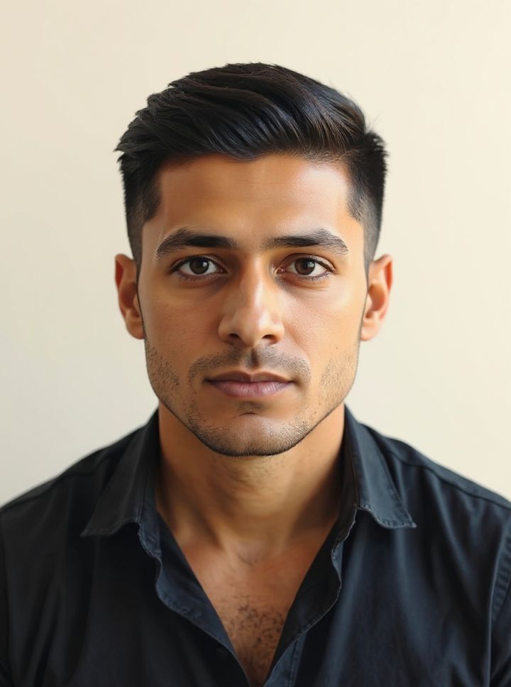 Low taper fade rendered by Lineup