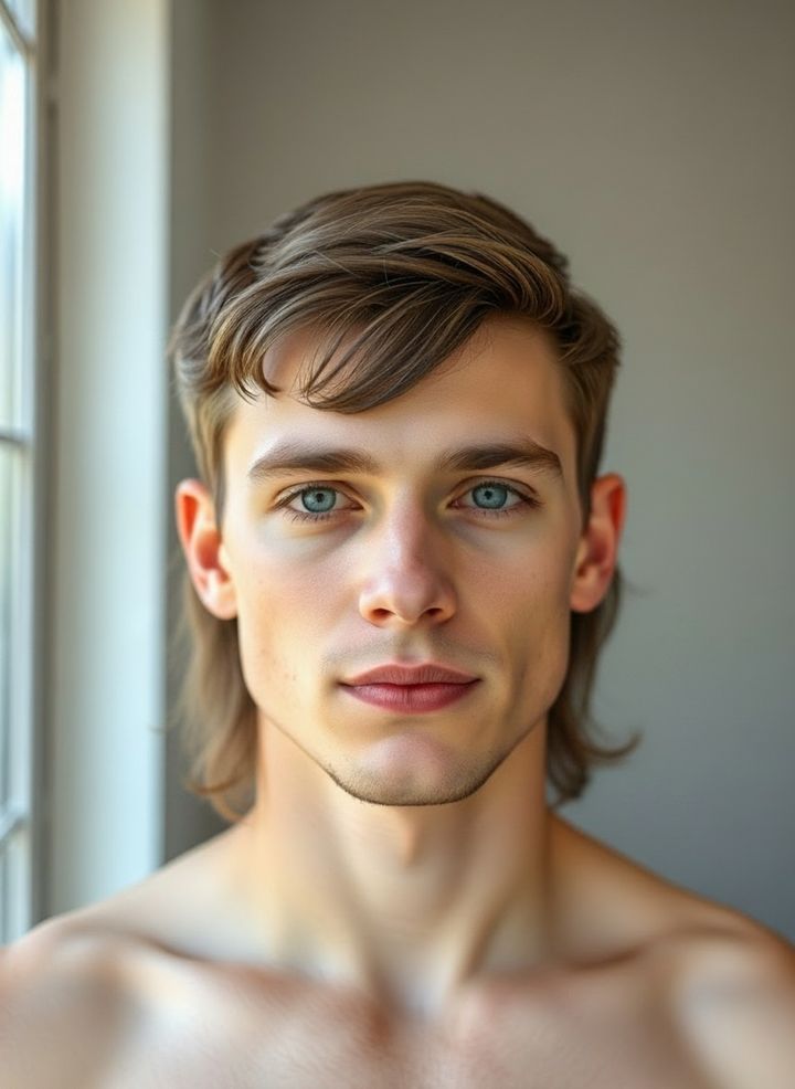 Modern mullet rendered by Lineup