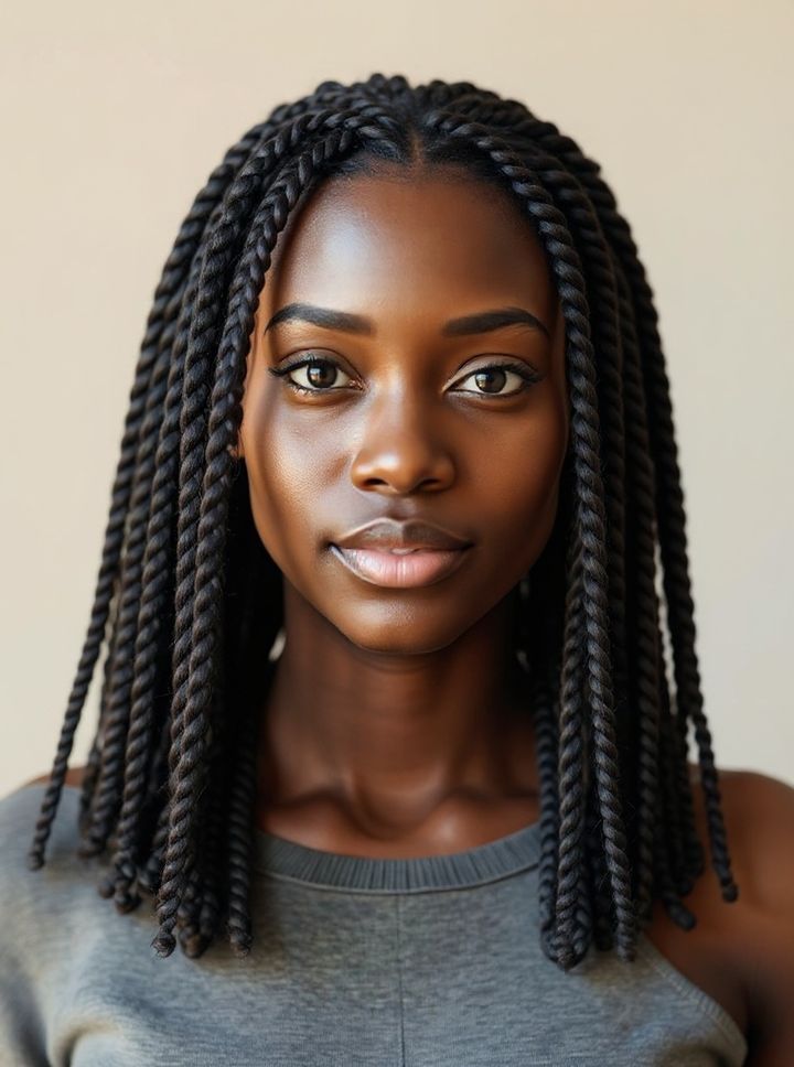 Passion twists rendered on a real selfie by Lineup